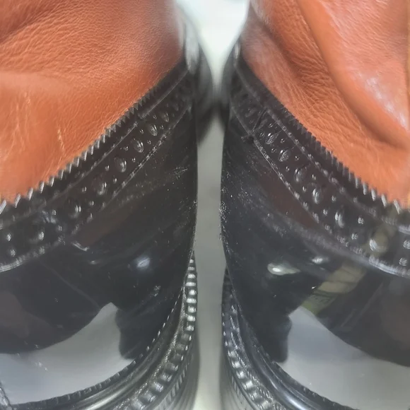 Vivienne Westwood Men's Lace Up Leather Brogue Rain Boots Size 7.5 (40 EU) - Picture 10 of 16